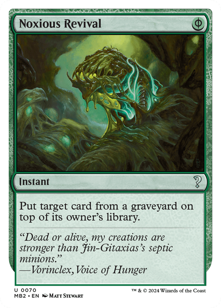 Noxious Revival (White Border) [Mystery Booster 2] | Good Games Morley