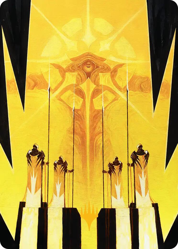 Hardlight Containment Art Card (Gold-Stamped Planeswalker Symbol) [Edge of Eternities Art Series] | Good Games Morley