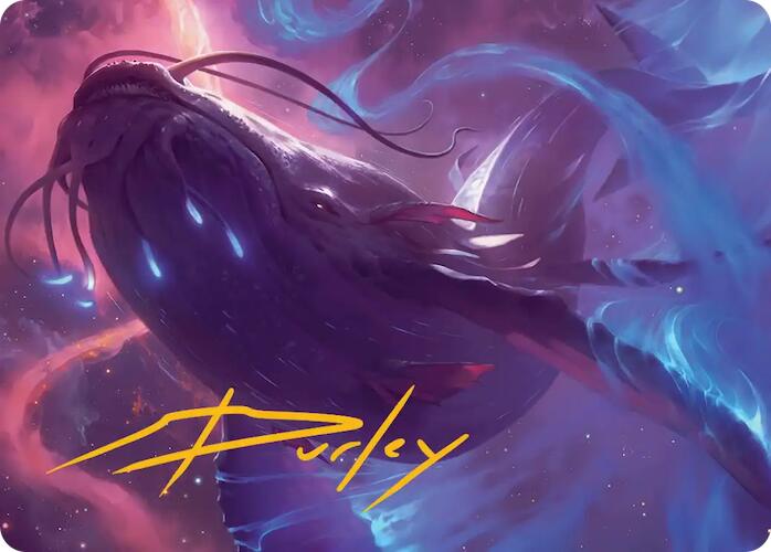Starbreach Whale Art Card (Gold-Stamped Signature) [Edge of Eternities Art Series] | Good Games Morley