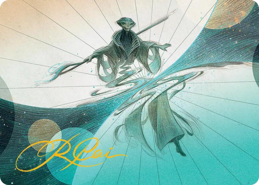 Weftwalking Art Card (Gold-Stamped Signature) [Edge of Eternities Art Series] | Good Games Morley