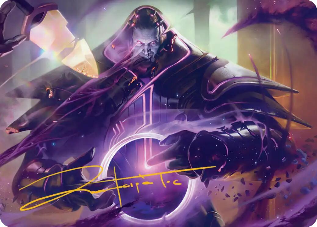 Embrace Oblivion Art Card (Gold-Stamped Signature) [Edge of Eternities Art Series] | Good Games Morley