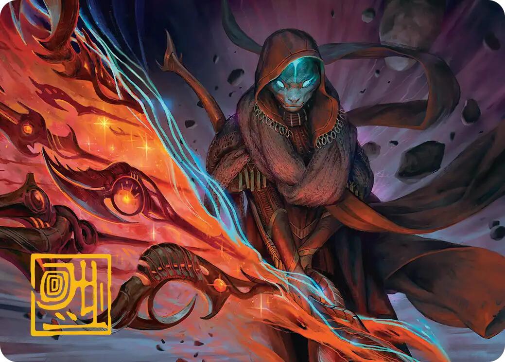 Weftstalker Ardent Art Card (Gold-Stamped Signature) [Edge of Eternities Art Series] | Good Games Morley