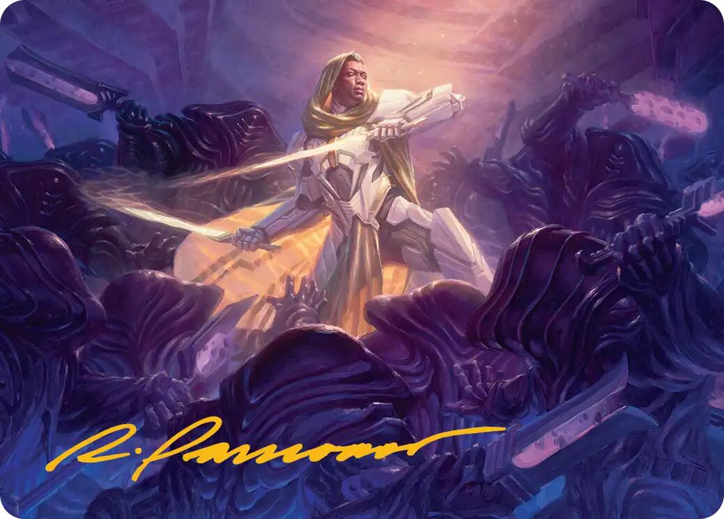 Syr Vondam, Sunstar Exemplar Art Card (Gold-Stamped Signature) [Edge of Eternities Art Series] | Good Games Morley