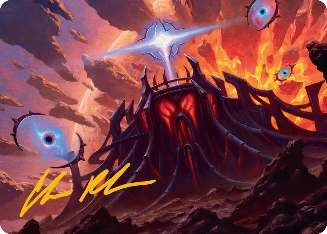 Secluded Starforge Art Card (Gold-Stamped Signature) [Edge of Eternities Art Series] | Good Games Morley