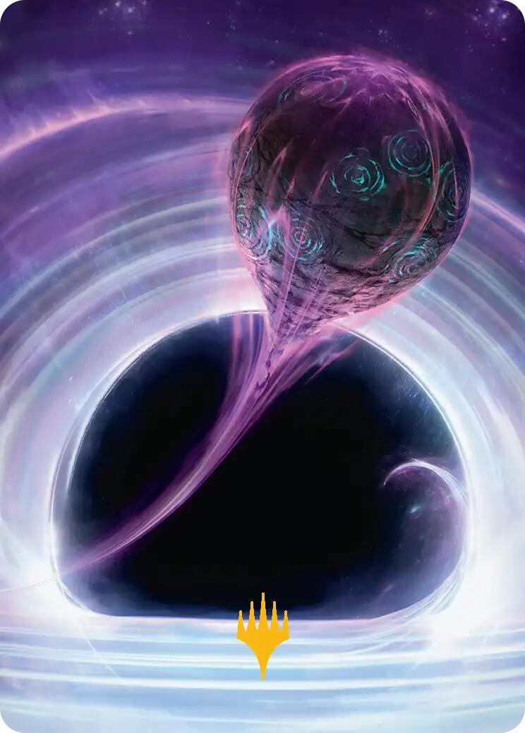 Susur Secundi, Void Altar Art Card (Gold-Stamped Planeswalker Symbol) [Edge of Eternities Art Series] | Good Games Morley