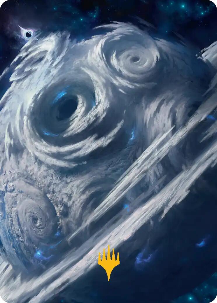 Uthros, Titanic Godcore Art Card (Gold-Stamped Planeswalker Symbol) [Edge of Eternities Art Series] | Good Games Morley