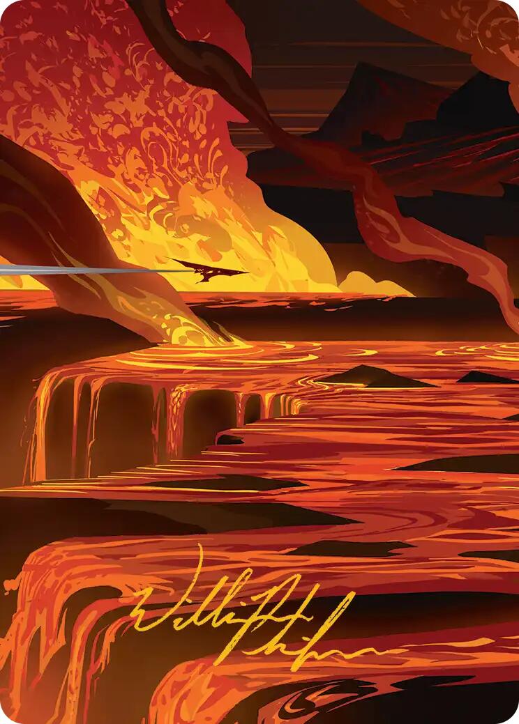 Blast Zone Art Card (Gold-Stamped Signature) [Edge of Eternities Art Series] | Good Games Morley