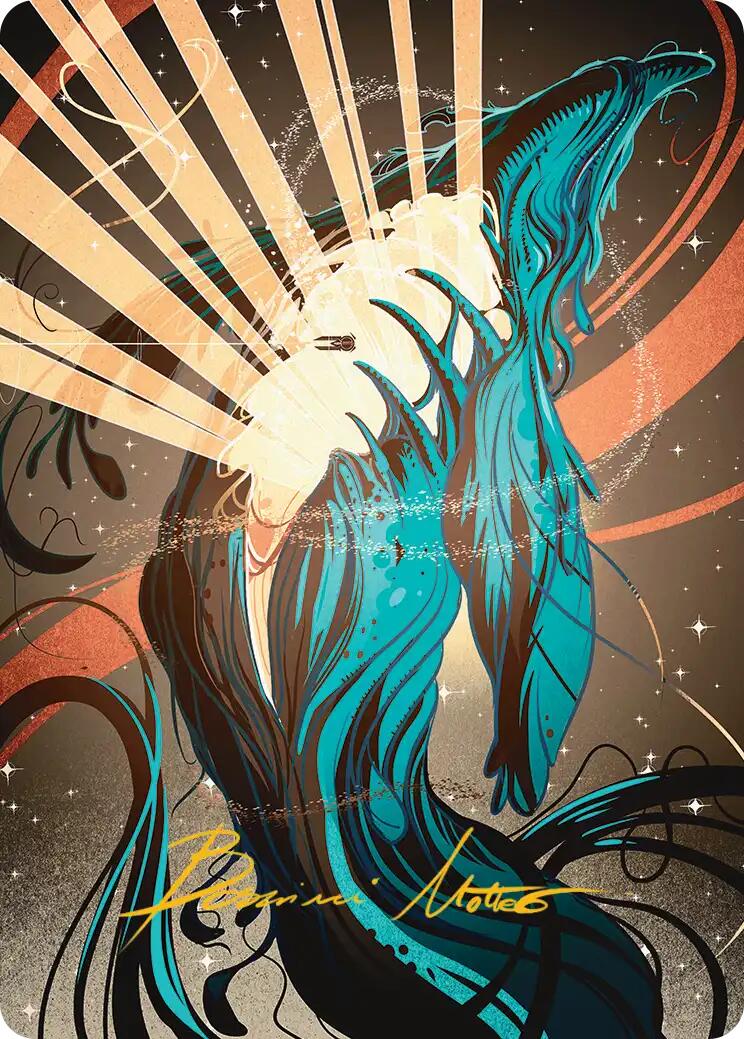 Swarmyard Art Card (Gold-Stamped Signature) [Edge of Eternities Art Series] | Good Games Morley