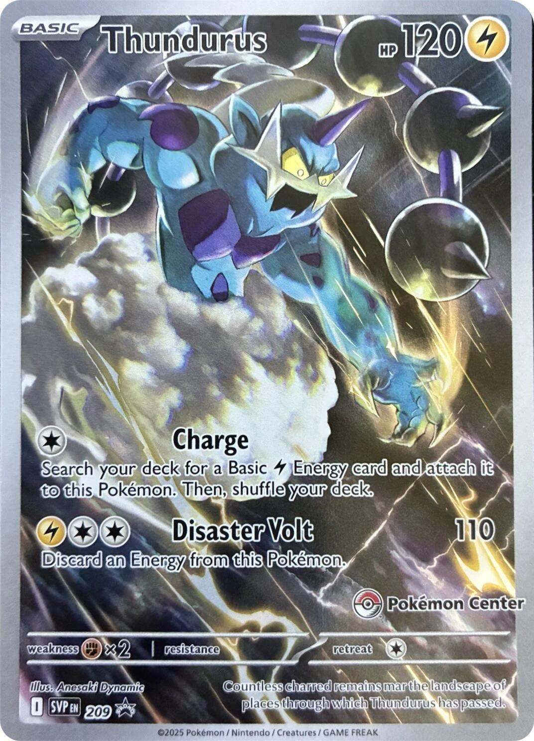 Thundurus (209) (Pokemon Center Exclusive) [Scarlet & Violet: Black Star Promos] | Good Games Morley
