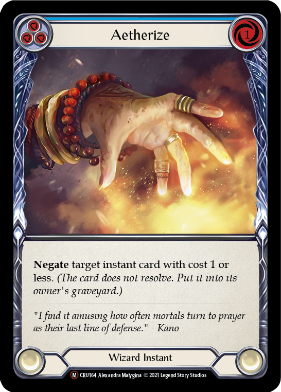 Aetherize [U-CRU164] (Crucible of War Unlimited)  Unlimited Normal | Good Games Morley