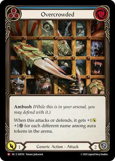 Overcrowded [SUP216] (Super Slam)  Rainbow Foil | Good Games Morley