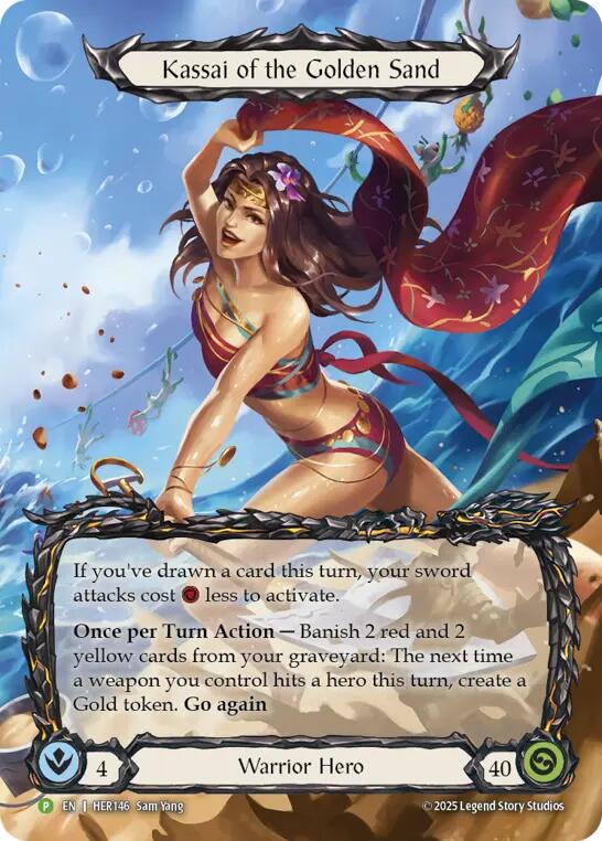 Kassai of the Golden Sand [HER146] (Promo)  Rainbow Foil | Good Games Morley