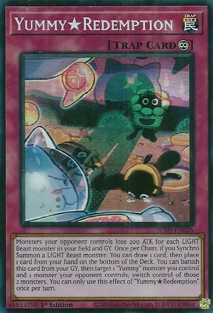 YummyRedemption (Super Rare) [JUSH-EN026] Super Rare | Good Games Morley