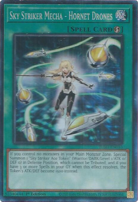 Sky Striker Mecha - Hornet Drones (CR) [JUSH-EN053] Collector's Rare | Good Games Morley