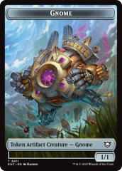 Gnome // Golem (0014) Double-Sided Token [Edge of Eternities Commander Tokens] | Good Games Morley