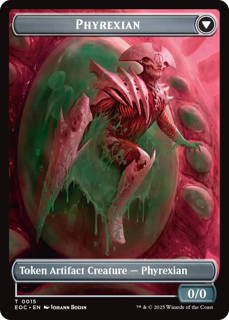 Incubator // Phyrexian Double-Sided Token [Edge of Eternities Commander Tokens] | Good Games Morley