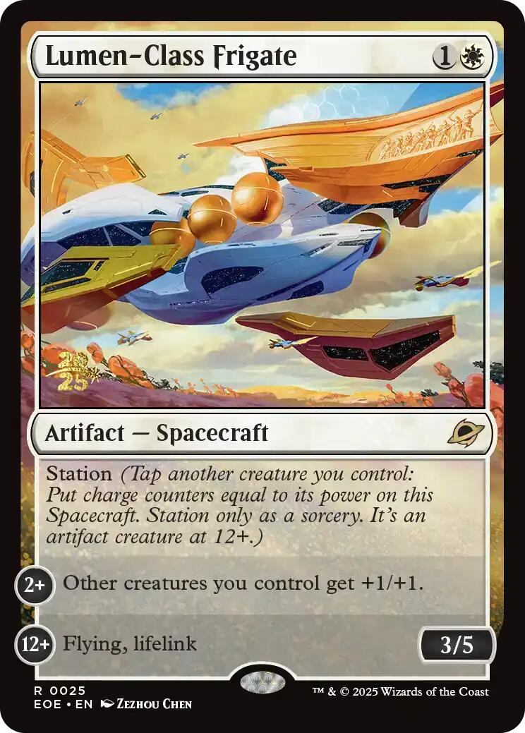 Lumen-Class Frigate [Edge of Eternities Prerelease Promos] | Good Games Morley