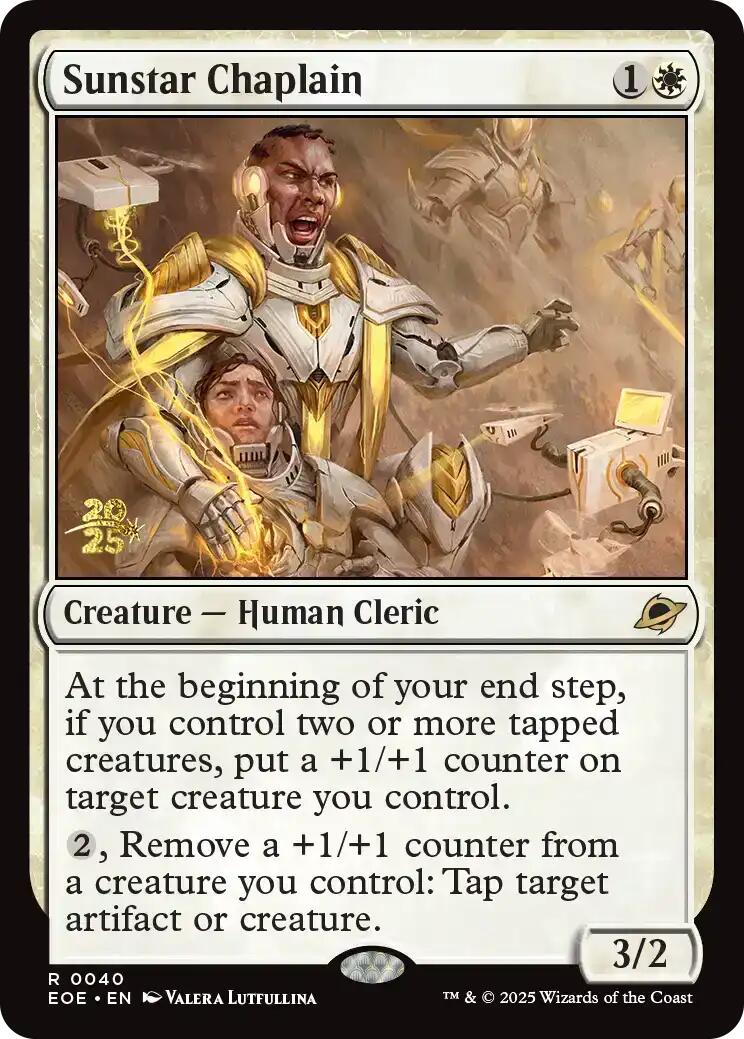 Sunstar Chaplain [Edge of Eternities Prerelease Promos] | Good Games Morley