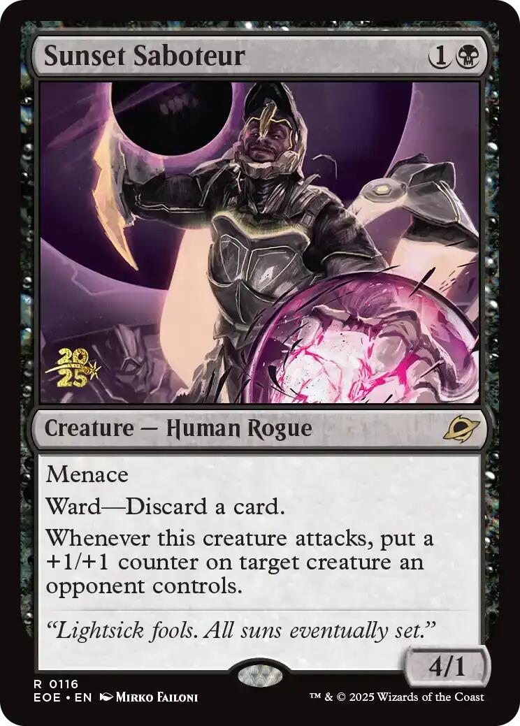 Sunset Saboteur [Edge of Eternities Prerelease Promos] | Good Games Morley