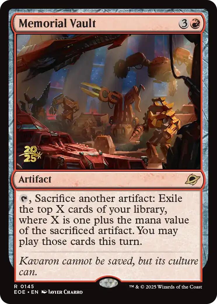 Memorial Vault [Edge of Eternities Prerelease Promos] | Good Games Morley