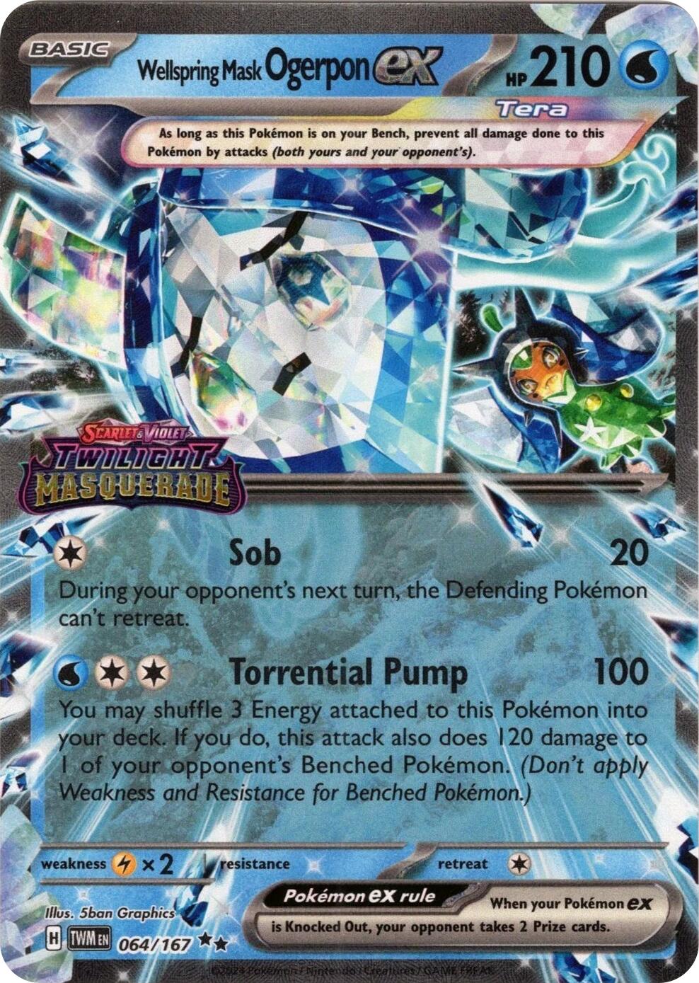 Wellspring Mask Ogerpon ex (064/167) (Stamped) [Miscellaneous Cards] | Good Games Morley