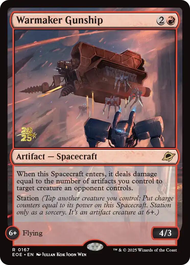 Warmaker Gunship [Edge of Eternities Prerelease Promos] | Good Games Morley
