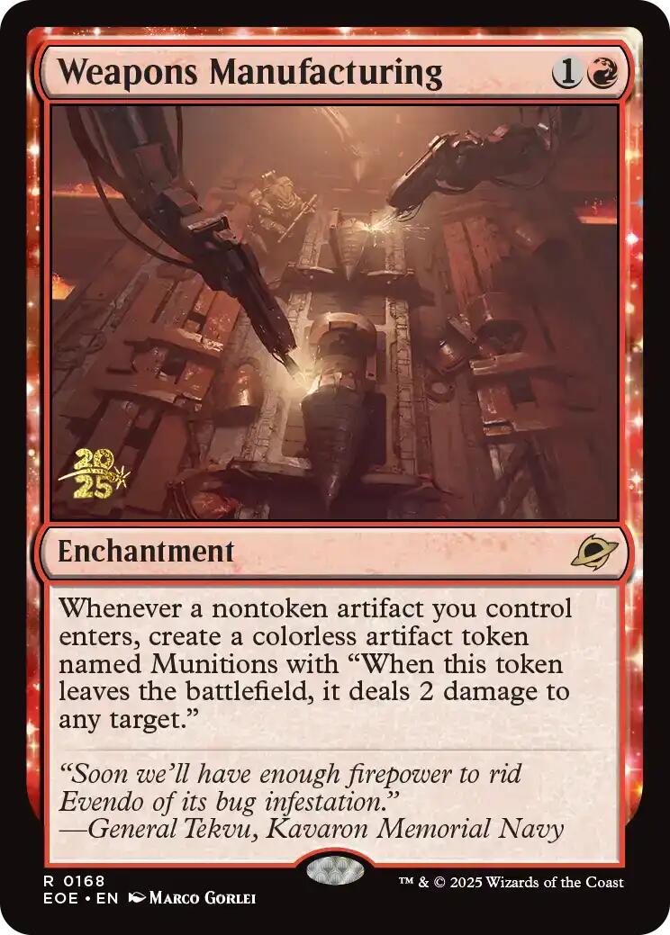 Weapons Manufacturing [Edge of Eternities Prerelease Promos] | Good Games Morley