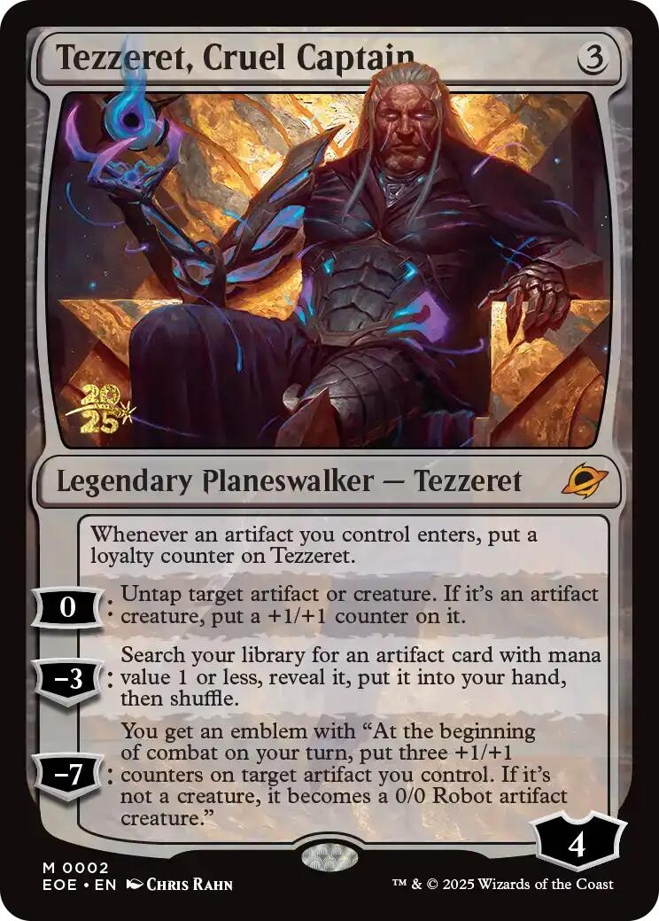 Tezzeret, Cruel Captain [Edge of Eternities Prerelease Promos] | Good Games Morley