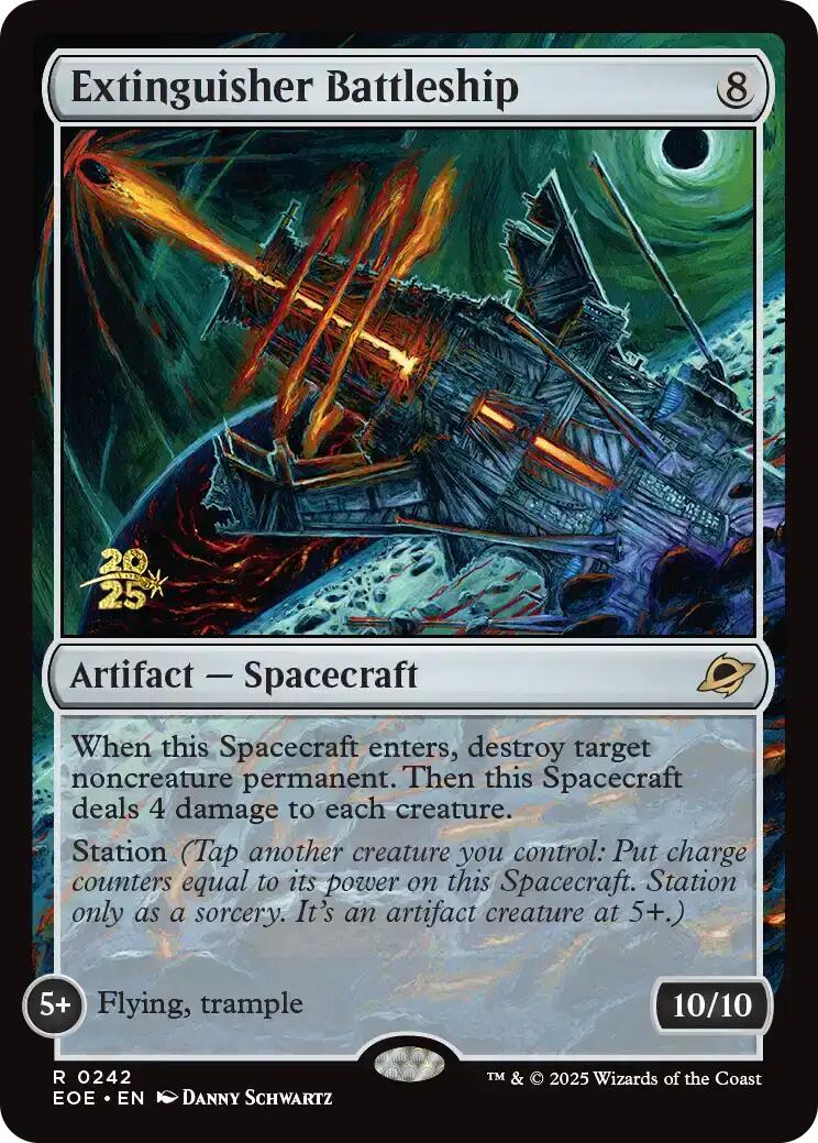 Extinguisher Battleship [Edge of Eternities Prerelease Promos] | Good Games Morley