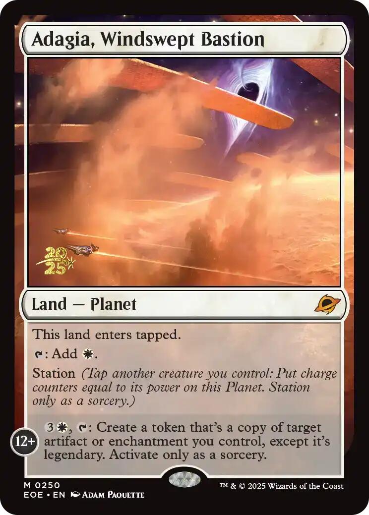 Adagia, Windswept Bastion [Edge of Eternities Prerelease Promos] | Good Games Morley