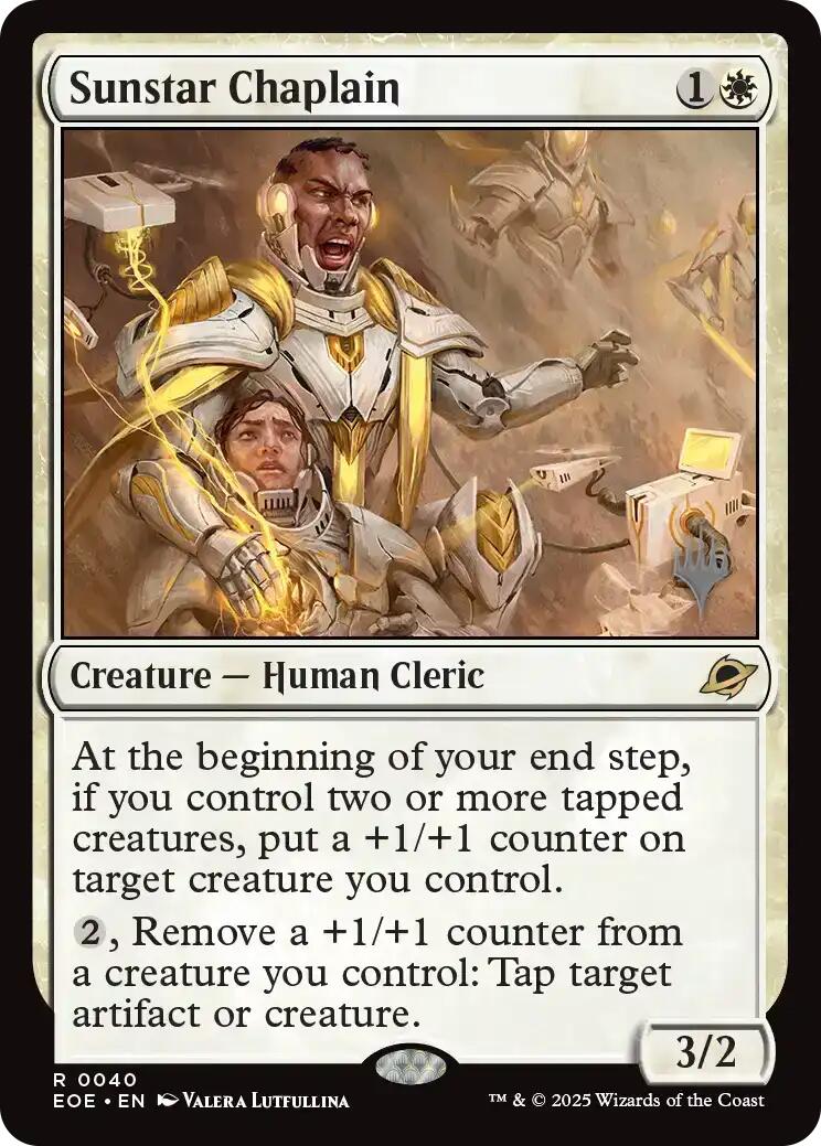 Sunstar Chaplain [Edge of Eternities Promo Pack] | Good Games Morley