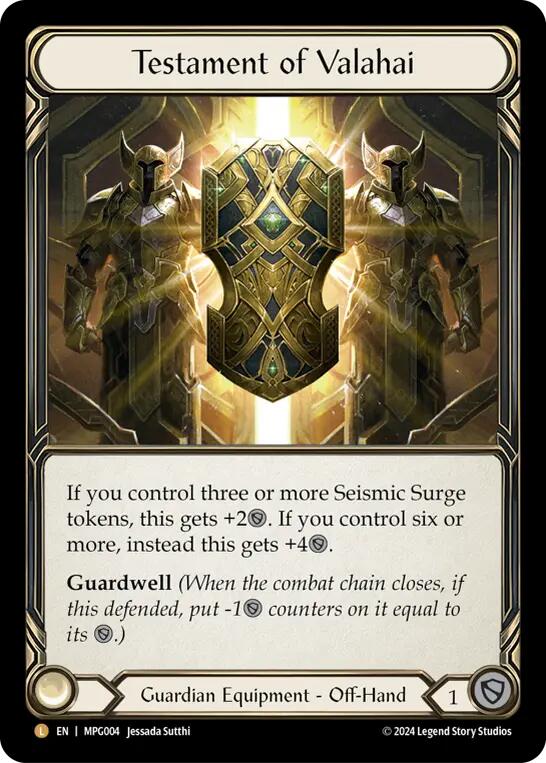 Testament of Valahai [MPG004] (Mastery Pack Guardian)  Rainbow Foil | Good Games Morley