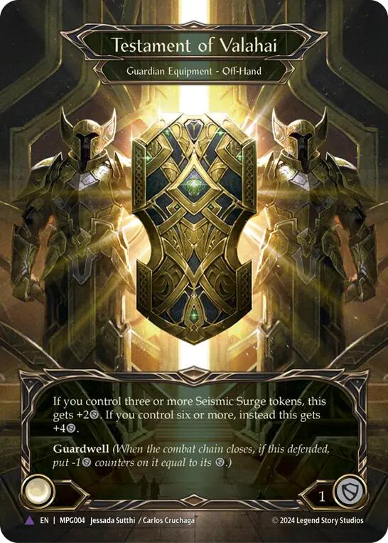 Testament of Valahai (Marvel Cold Foil) [MPG004] (Mastery Pack Guardian)  Cold Foil | Good Games Morley