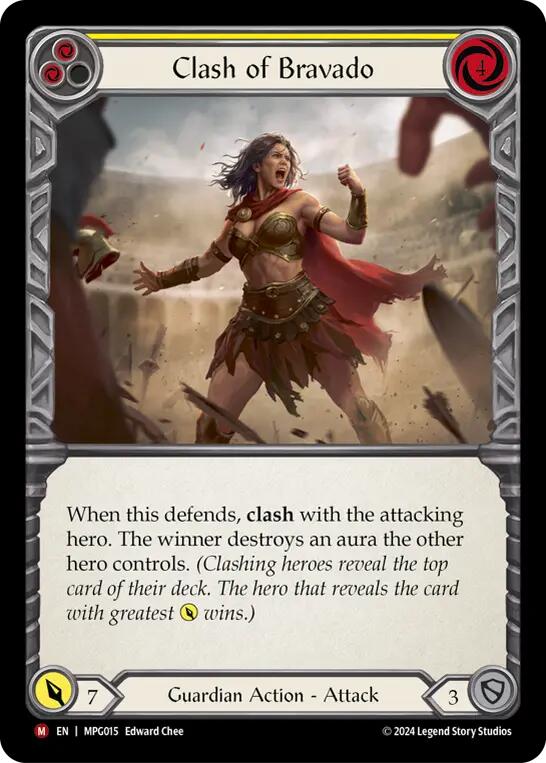 Clash of Bravado [MPG015] (Mastery Pack Guardian)  Rainbow Foil | Good Games Morley