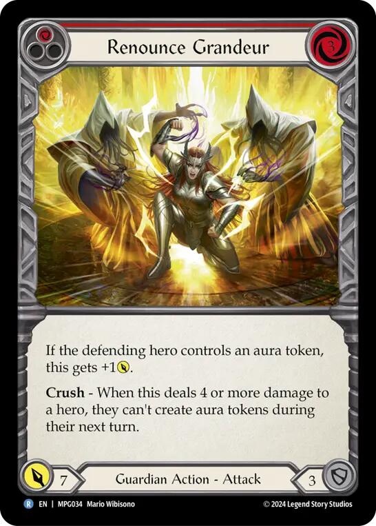 Renounce Grandeur [MPG034] (Mastery Pack Guardian)  Rainbow Foil | Good Games Morley