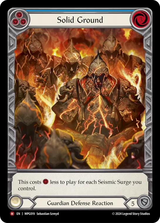 Solid Ground (Extended Art) [MPG019] (Mastery Pack Guardian)  Rainbow Foil | Good Games Morley