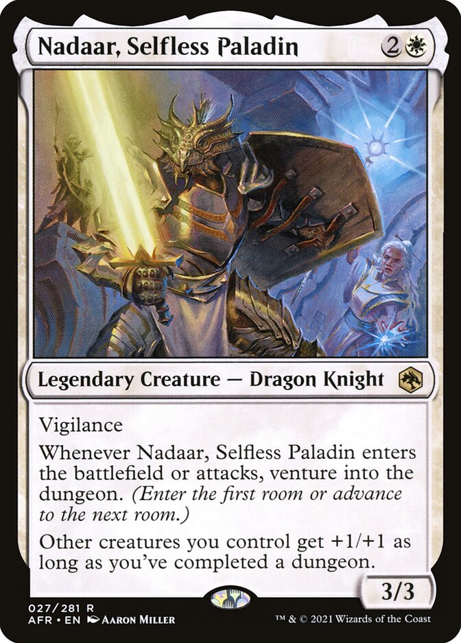 Nadaar, Selfless Paladin 27/281 (Adventures in the Forgotten Realms)  | Good Games Morley