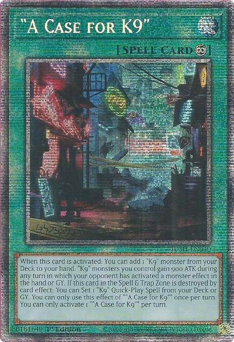 "A Case for K9" (Starlight Rare) [JUSH-EN040] Starlight Rare | Good Games Morley