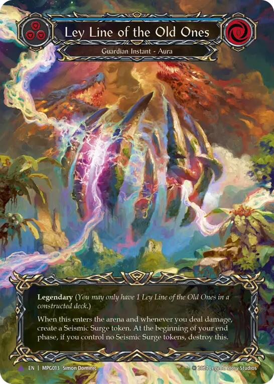Ley Line of the Old Ones (Cold Foil) (Marvel) [MPG013] (Mastery Pack Guardian)  Cold Foil | Good Games Morley