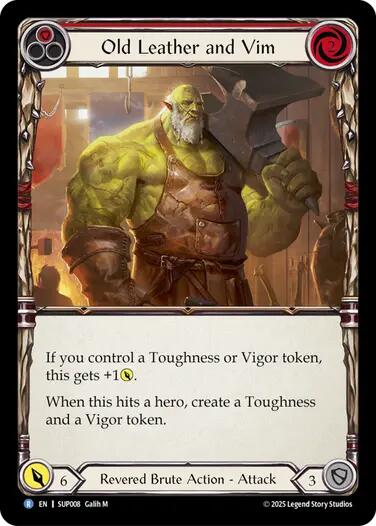 Old Leather and Vim [SUP008] (Super Slam)  Rainbow Foil | Good Games Morley