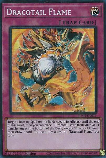 Dracotail Flame (Super Rare) [JUSH-EN011] Super Rare | Good Games Morley