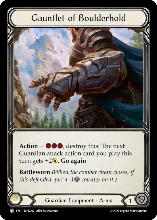 Gauntlet of Boulderhold [MPG007] (Mastery Pack Guardian)  Cold Foil | Good Games Morley