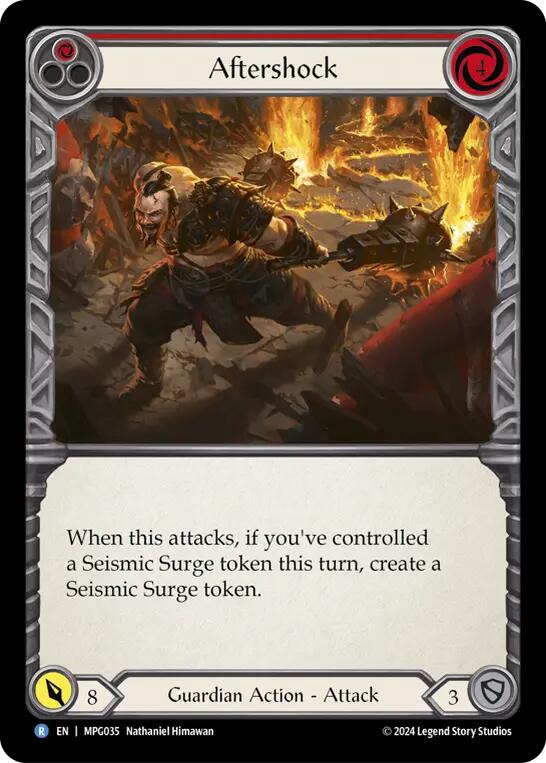 Aftershock (Red) [MPG035] (Mastery Pack Guardian)  Rainbow Foil | Good Games Morley