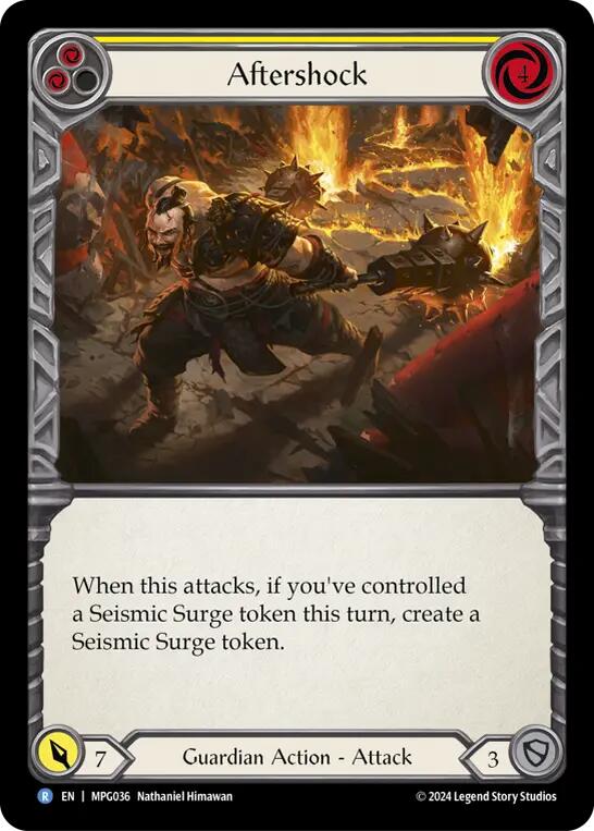 Aftershock (Yellow) [MPG036] (Mastery Pack Guardian) | Good Games Morley