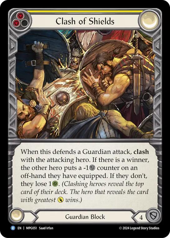 Clash of Shields [MPG051] (Mastery Pack Guardian)  Rainbow Foil | Good Games Morley