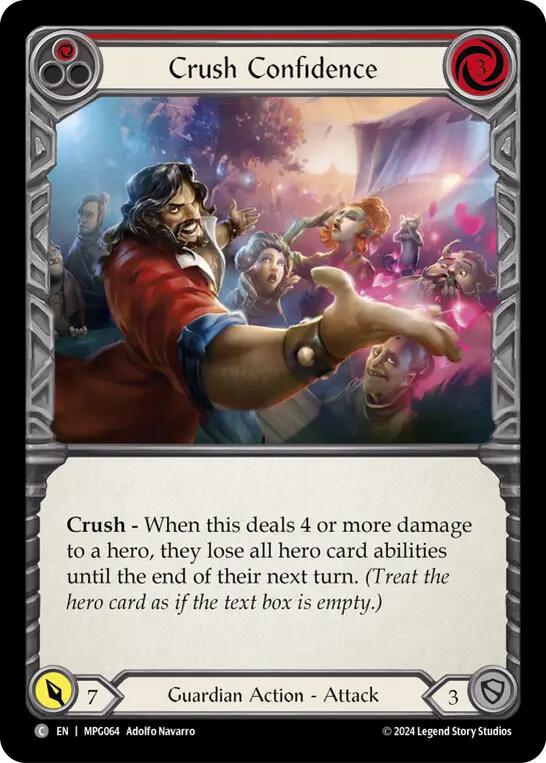 Crush Confidence (Red) [MPG064] (Mastery Pack Guardian) | Good Games Morley