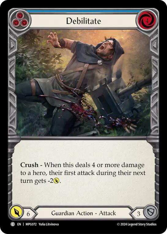 Debilitate (Blue) [MPG072] (Mastery Pack Guardian) | Good Games Morley