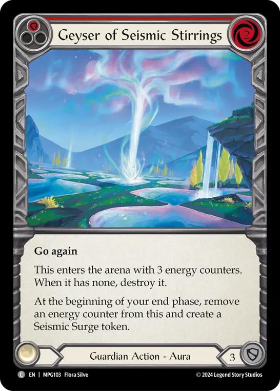 Geyser of Seismic Stirrings (Red) [MPG103] (Mastery Pack Guardian)  Rainbow Foil | Good Games Morley