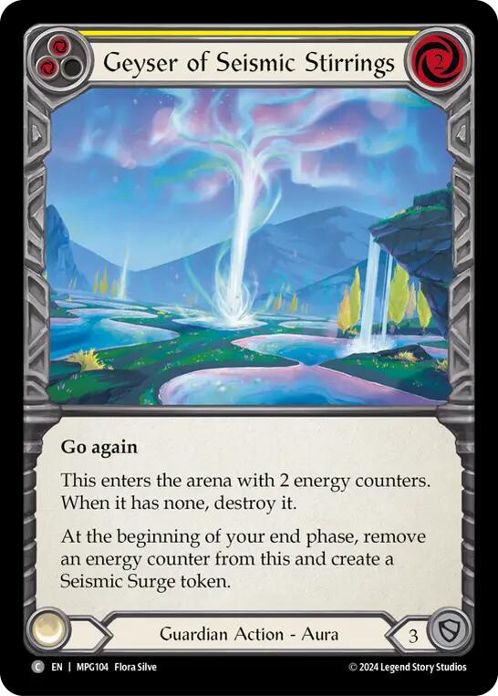 Geyser of Seismic Stirrings (Yellow) [MPG104] (Mastery Pack Guardian) | Good Games Morley
