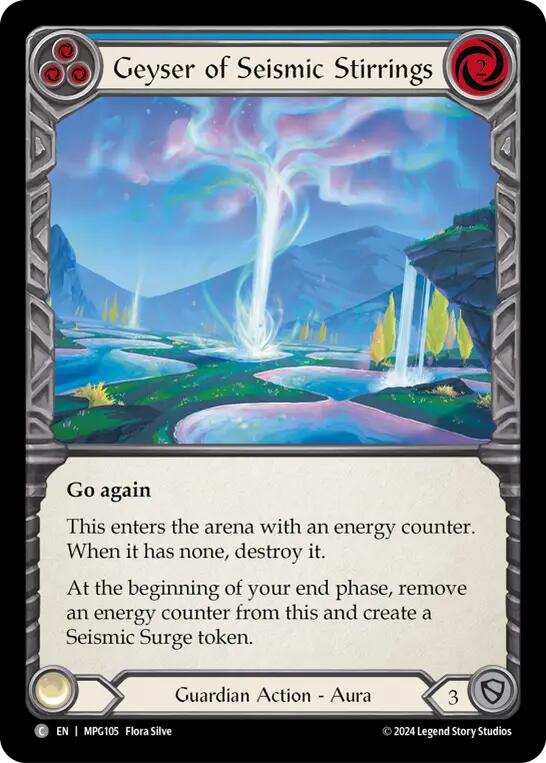 Geyser of Seismic Stirrings (Blue) [MPG105] (Mastery Pack Guardian) | Good Games Morley